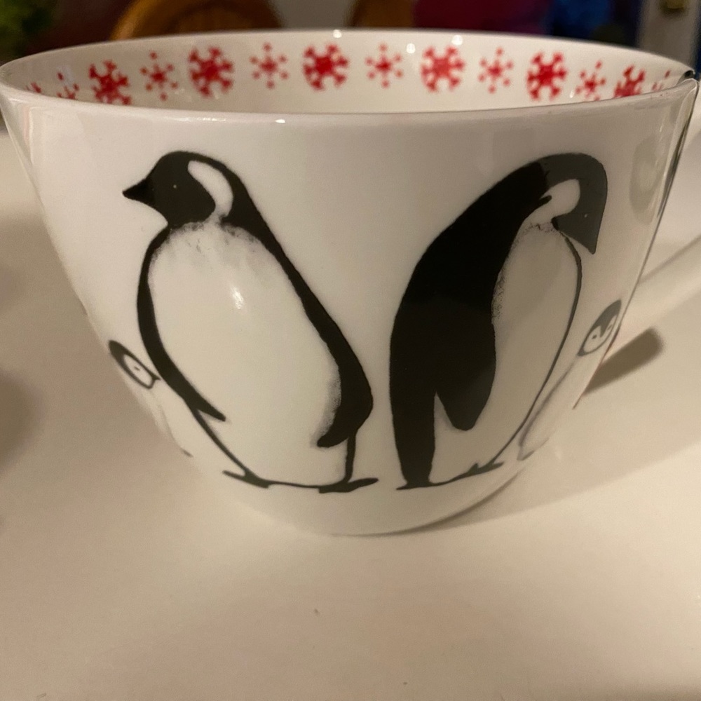 Portobello coffee mug-bowl with Penguins
